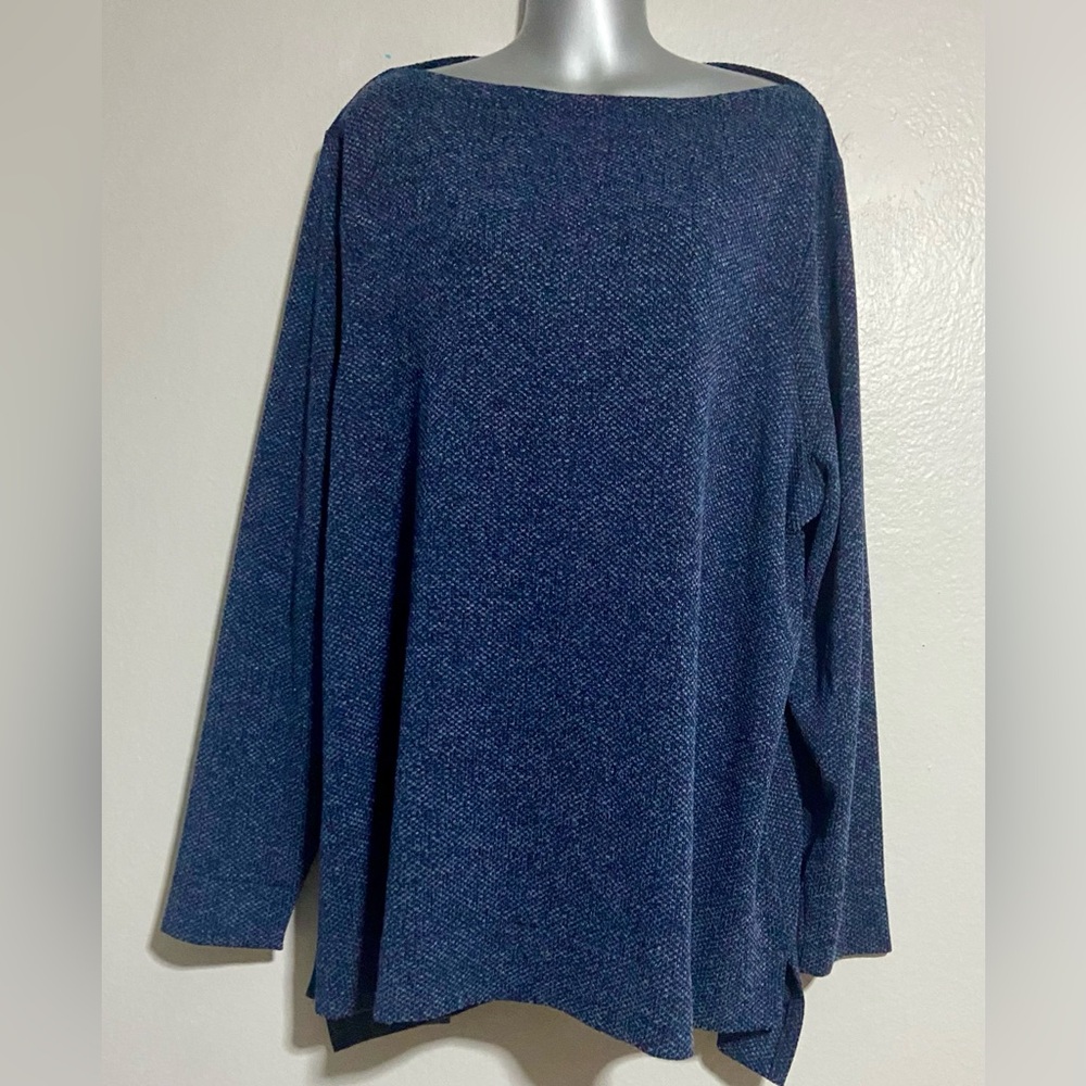 Lane Bryant Deep Blue Tunic Top